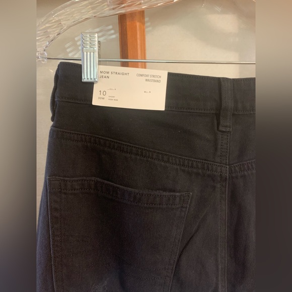 American Eagle NWT black high waisted Mom straight jean - Picture 3 of 5